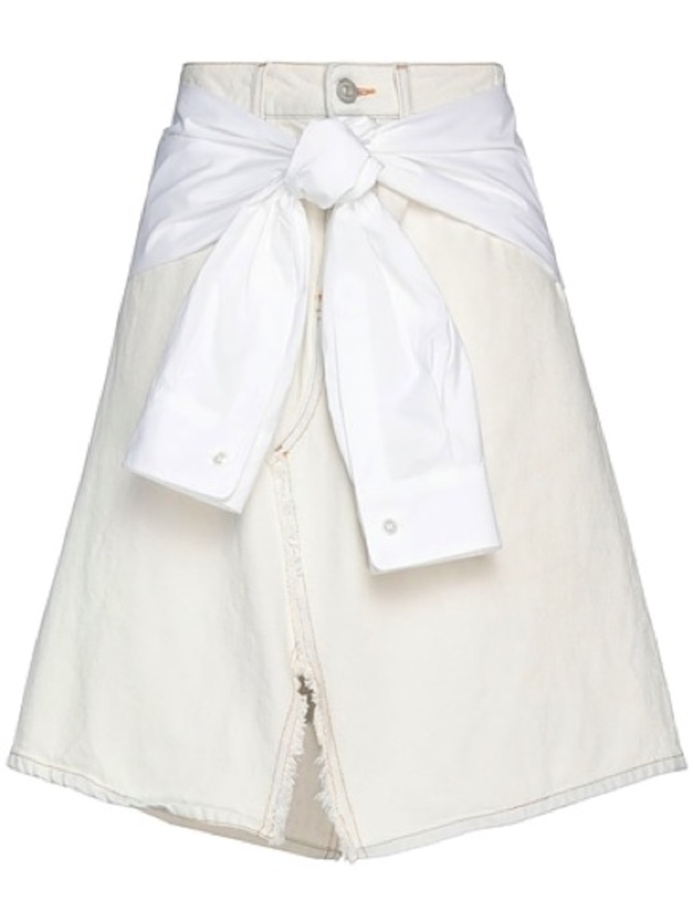 Cream Denim Skirt MM6 Maison Margiela Knee-Length Skirt brand new with tag